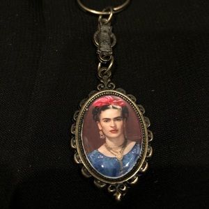 Frida Kahlo key chain . Resin